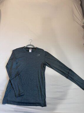 Gymshark Long-Sleeve Shirt - Gray (Medium)